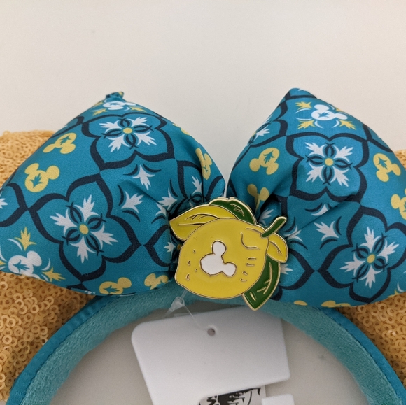 Last One!! NWT! Disney Parks Salut Limencello Lemon Minnie Ears Epcot Italy - Picture 10 of 12
